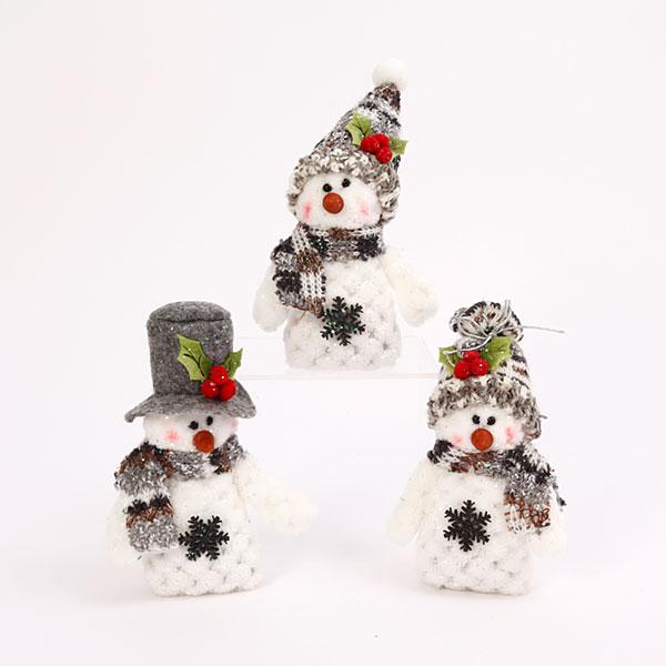 5" Plush Holiday Snowman