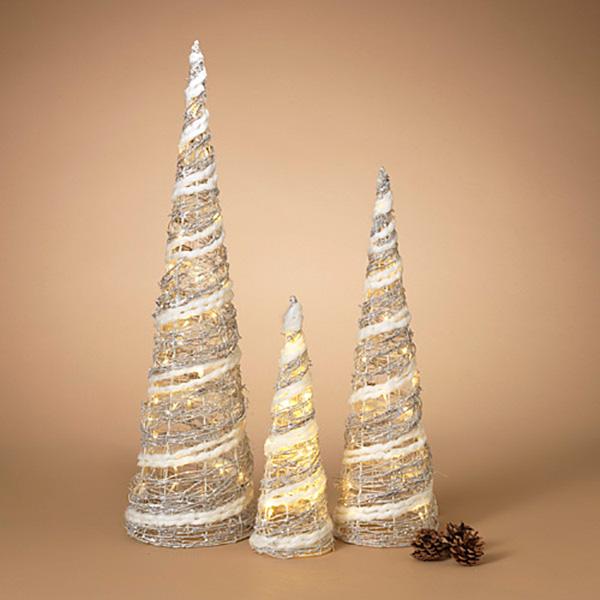 Lighted Holiday Cones