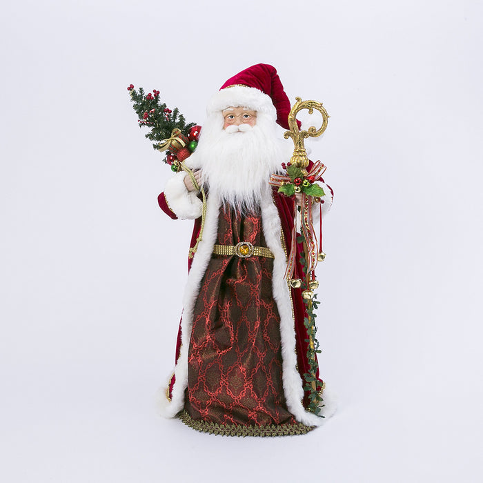 36"  Santa w/Tree & Staff