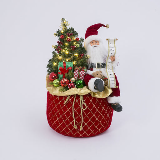 24"  B/O  Santa's Gift Bag