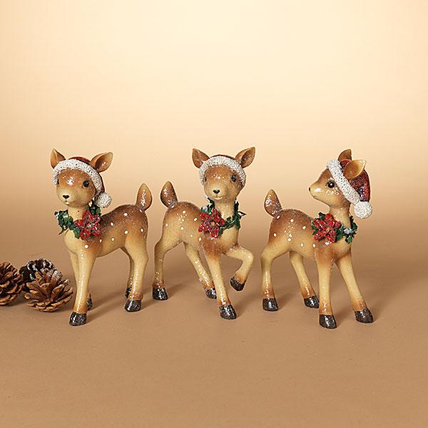 8" Holiday Deer Figurine