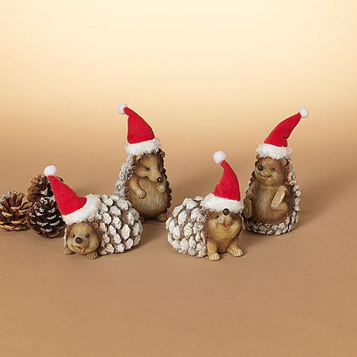4" Holiday Hedgehog Figurine