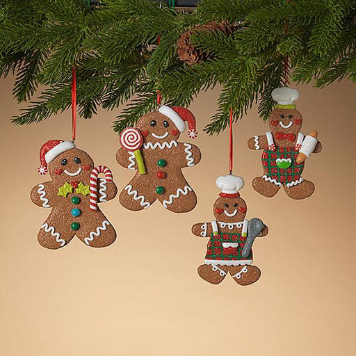 4.3" Clay Dough Gingerbread Ornament
