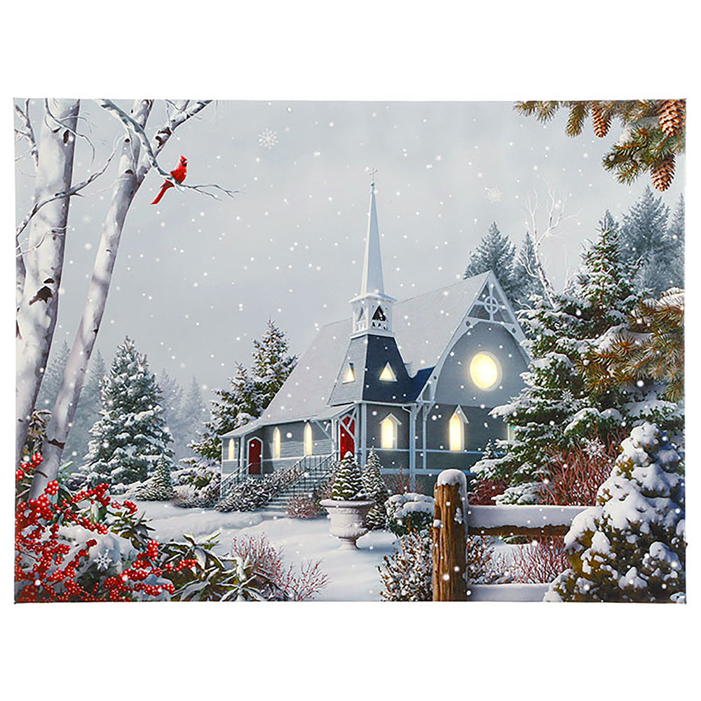 Snow Church Print