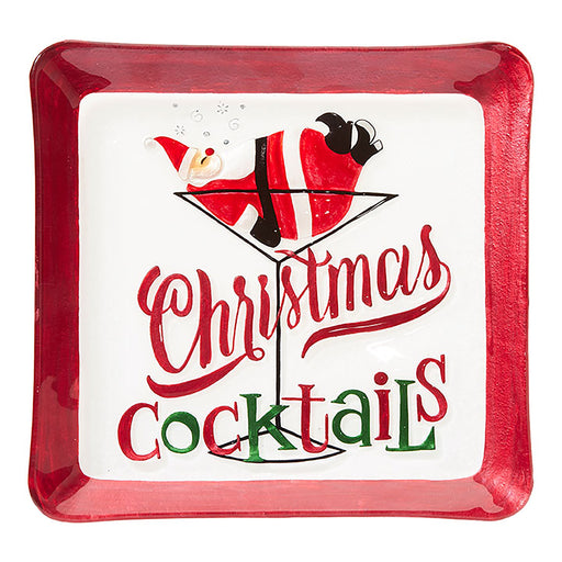 Christmas Cocktails Plate