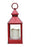4x9.5" red lantern w/cndl/tmr