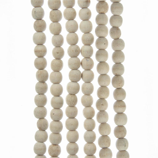 9' wood bead garland