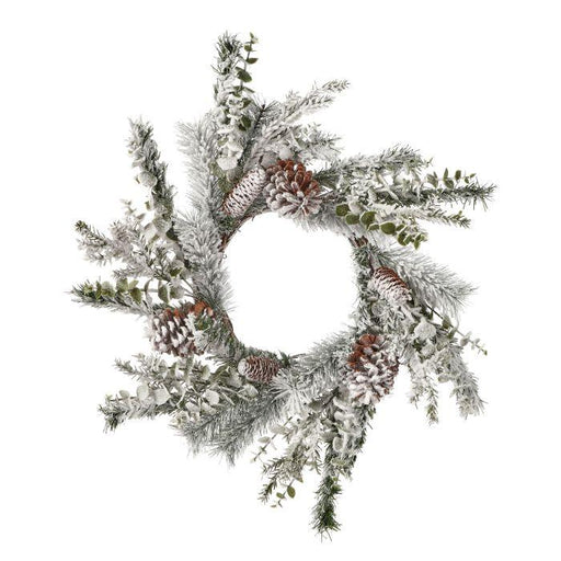 26" Snowed Wreath