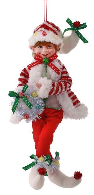 17" Candy Elf Ornament (Red Shirt)