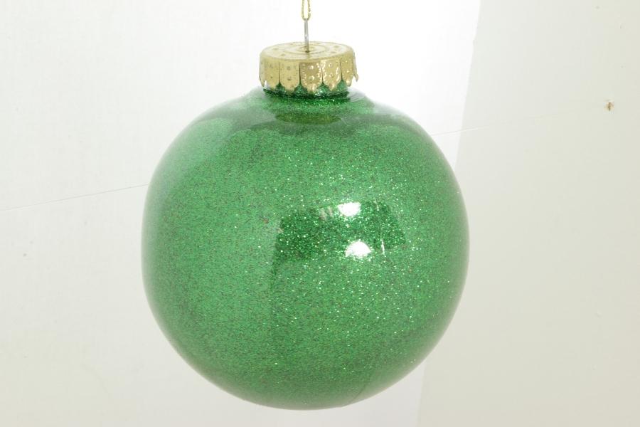 120mm green glitter ball