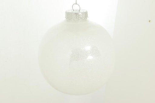 120mm white glitter ball