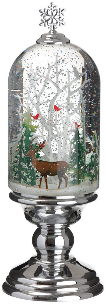12" Reindeer Tree Snow Globe