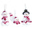 Yoga Snowman Ornaments